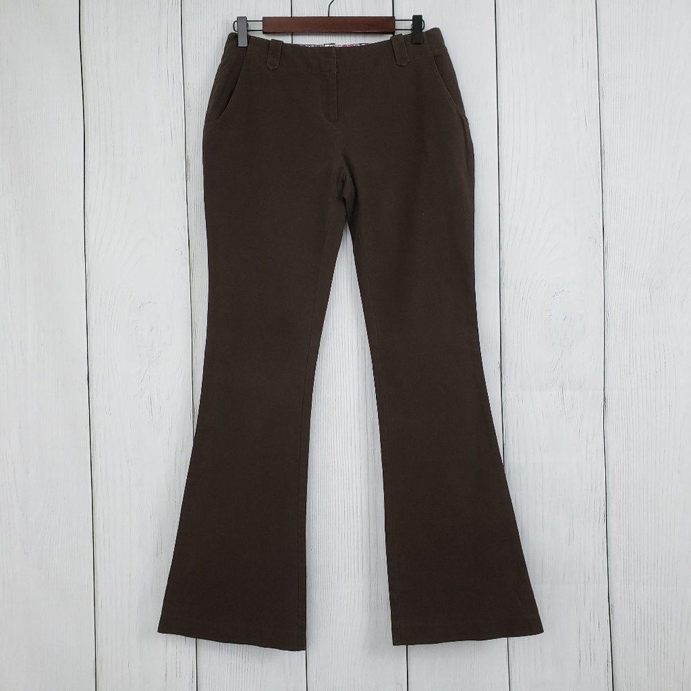 BODEN sz 6 Brown Bootcut Chino Trousers Pants